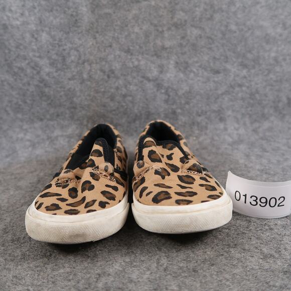 Old Navy Shoes Toddler Kids 9 Slip On Sneakers Casual Leopard Prints Canvas - Picture 2 of 11